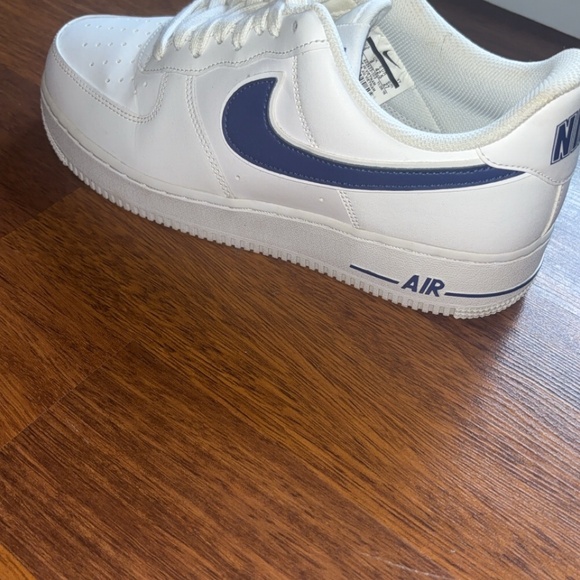 Nike Air Force 1 Low White Deep Royal Sneakers - Picture 5 of 6